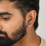 Lapis Horizon Cross 925 Silver Studs