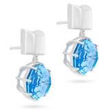 Sky Drift' Sky Blue Tppaz Earrings