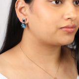 Sky Drift' Sky Blue Tppaz Earrings