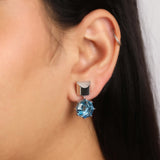 Sky Drift' Sky Blue Tppaz Earrings