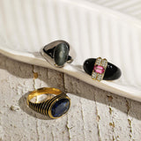 Twilight Rose' Pink Tourmaline 925 Silver Ring