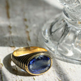Kyanite Shadow 925 Silver Ring