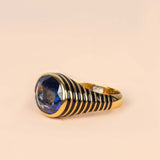 Kyanite Shadow 925 Silver Ring