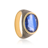 Kyanite Shadow 925 Silver Ring