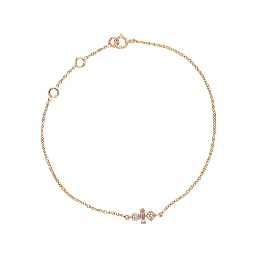 Geometric Diamond Bracelet
