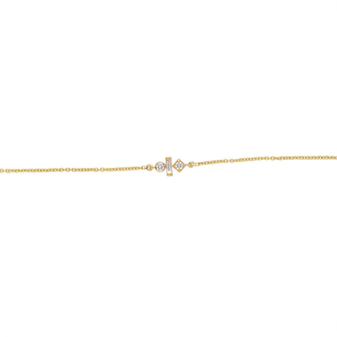 Geometric Diamond Bracelet