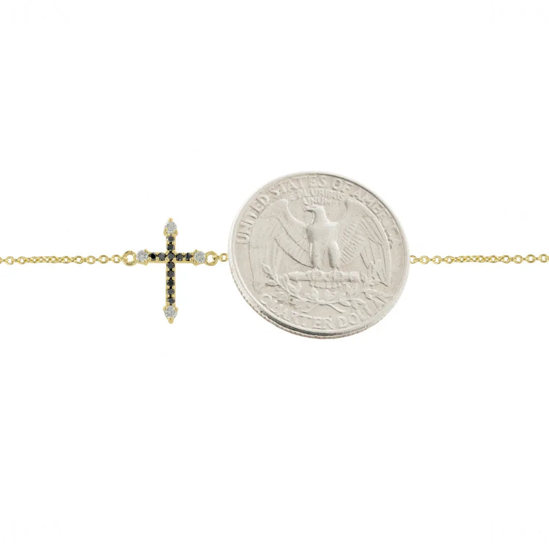 Holy Cross Diamond Bracelet
