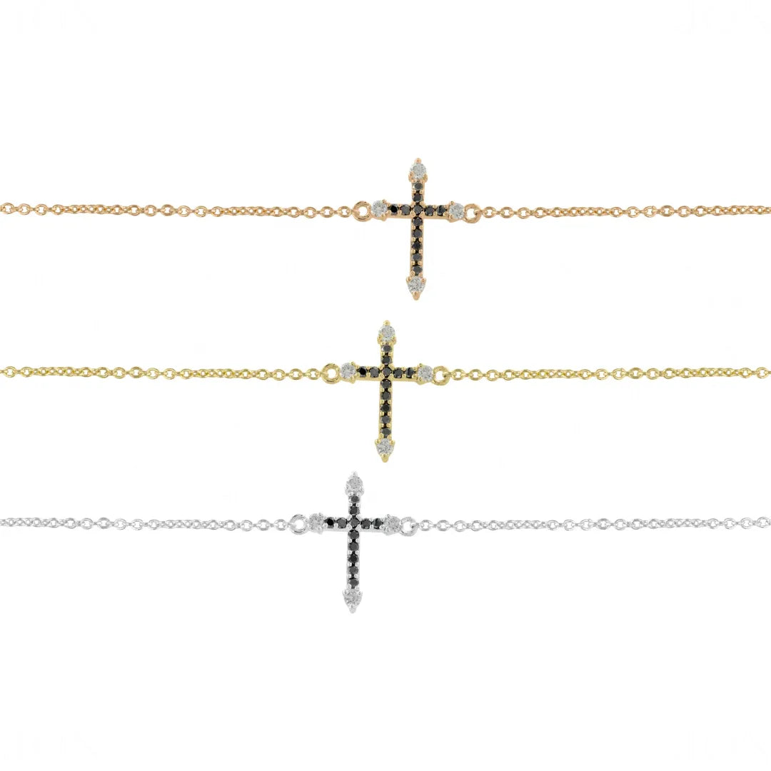 Holy Cross Diamond Bracelet