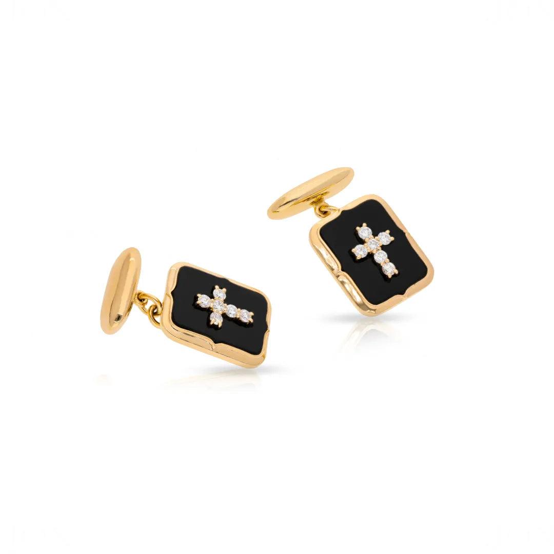 Art Deco Cross Cuff Links