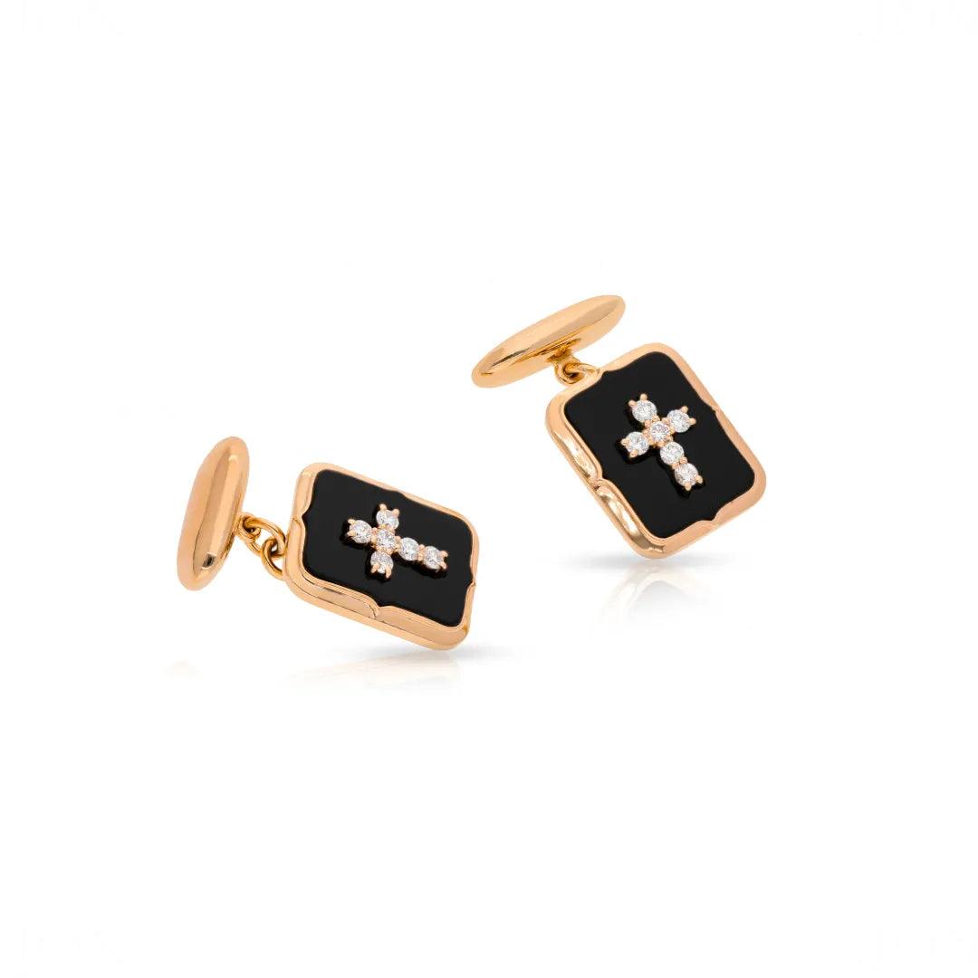 Art Deco Cross Cuff Links