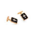 Art Deco Cross Cuff Links