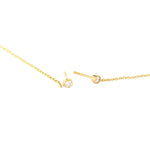 Bezel Diamond Thread Earrings