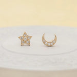 Moon n Star Studs