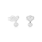 Heart Exclamation Studs