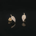 Dainty Leaf Studs