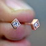 Diamond Rhombus Studs