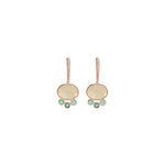 Opal Emerald Hook Earrings