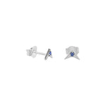 Minimal Blue Sapphire Studs