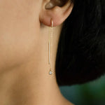 Bar Long Chain Earrings