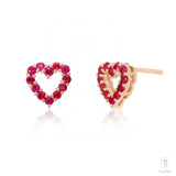 Cherry Heart Studs