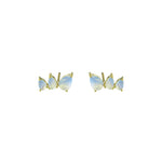 Pear Moonstone Studs