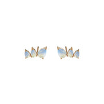 Pear Moonstone Studs