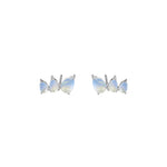 Pear Moonstone Studs
