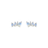 Pear Moonstone Studs