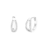 Diamond Minimalist Huggie Hoops