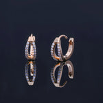 Diamond Minimalist Huggie Hoops