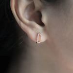 Diamond Minimalist Huggie Hoops
