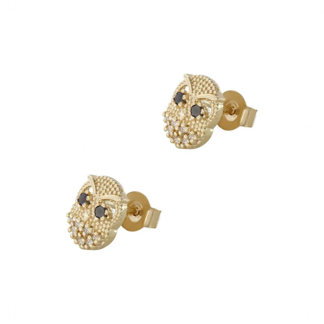 Starry Night Owl Studs