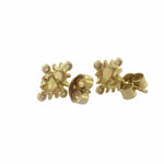 Diamond And Oval Shape Opal Stud Earrings - The Jewelz 