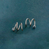 Double Piercing Spiral Cuff