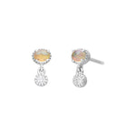 Opal-Diamond Danglers