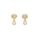 Opal-Diamond Danglers