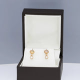 Opal-Diamond Danglers