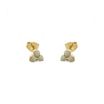 Three Opal Studs