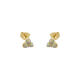 Three Opal Studs