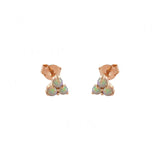 Three Opal Studs