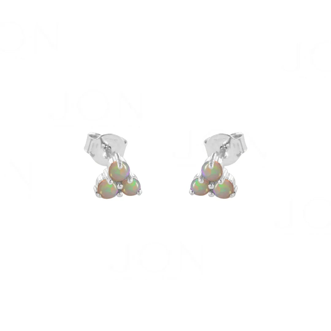 Three Opal Studs