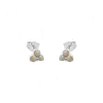 Three Opal Studs