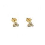 Three Opal Studs