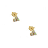 Three Opal Studs