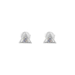 Moonstone Triangle Studs