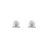 Moonstone Triangle Studs