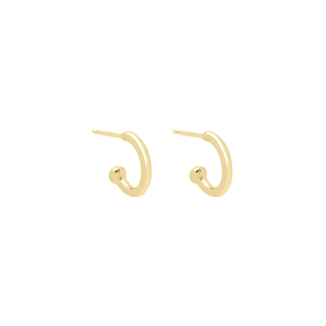 Golden Hoop Earrings|14k Solid Gold