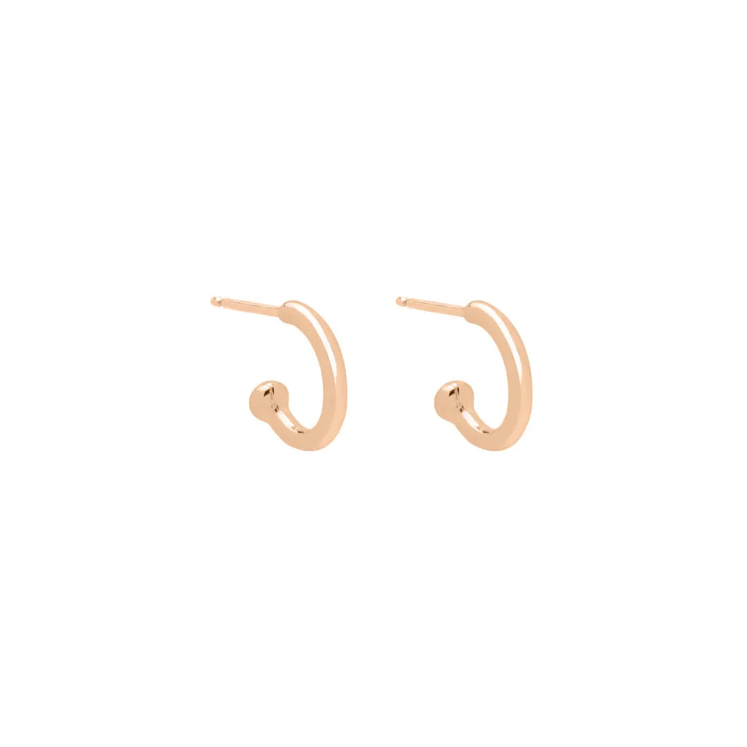 Golden Hoop Earrings|14k Solid Gold
