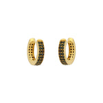 Black Diamond Ear Cuff|14k Gold