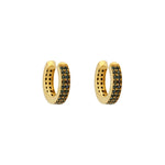 Black Diamond Ear Cuff|14k Gold